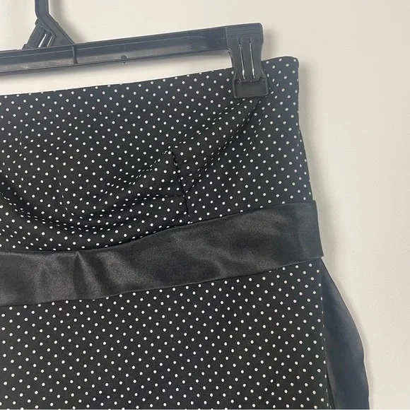 Trixxi Y2K Polka Dot Strapless Asymmetrical Tank Size L - Picture 3 of 9